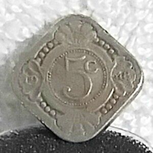 Circulated 1948 Curacao 5 Cet Munt Van Curacao Coin!!
